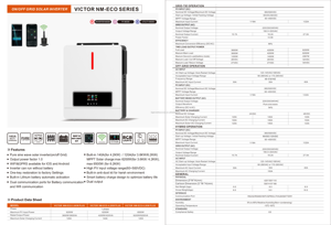 Onduleur solaire hybride BIGINVERTER 4,2 kW à 10 kW, sortie monophasée, contrôleur MPPT pour usage résidentiel, onduleur solaire domestique 230 V - Product Image 6