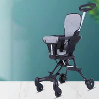 Vente en gros Poussette bébé portable à quatre roues pliable et absorbant les chocs pour enfants