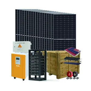 उच्च गुणवत्ता वाला होम स्टेशन 10 किलोवाट 50 किलोवाट पैनल ऊर्जा भंडारण पूर्ण ऑफ ग्रिड सौर ऊर्जा प्रणाली