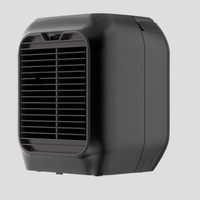 Ventilateur de climatisation personnel mini humidificateur, portable et tendance, avec réservoir d'eau intégré et lumière d'ambiance colorée