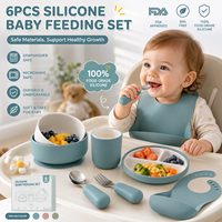 Nouvelle assiette en porcelaine pour enfants, anti-collision, enveloppée de silicone, assiette à dîner en céramique pour bébé avec ventouse puissante, compatible micro-ondes