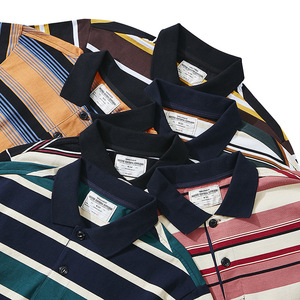 T-shirt unisex Sea Soul a righe con scollo rotondo e maniche corte, vestibilità ampia, in misto cotone, casual, per tutti i giorni, estiva - Product Image 3