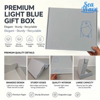 Boîte cadeau en papier rigide personnalisée avec logo sur mesure pour l'expédition en détail