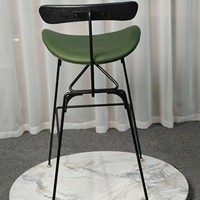 Tabouret de bar commercial professionnel rembourré, dossier ergonomique, hauteur assise 75 cm, style Silhouette, pour tavernes et clubs