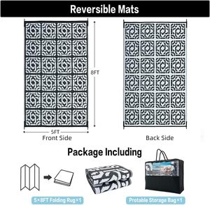 Materiale reversibile PP tappetino da <span class=keywords><strong>esterno</strong></span> <span class=keywords><strong>tappeto</strong></span> impermeabile tessuto di paglia di plastica per RV viaggio Picnic campeggio Patio ponte <span class=keywords><strong>piscina</strong></span> - Product Image 6