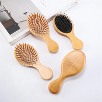 Mini-brosse à faible MOQ, en vrac, de voyage, petite brosse longue ou courte, pour cheveux humides ou secs, massage du cuir chevelu, cadeaux pour mariage