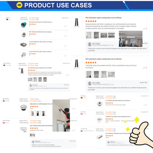 Điều hòa không khí AC lỗ thông hơi nhôm mảng bám nằm trong 4 cách vuông cung cấp không khí Trần hình nón khuếch tán - Product Image 4