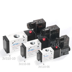 AirTAC-válvula de aire solenoide neumática, 3 y 2 vías, G1/8, 220V, CA, 24V, CC, 12V, CC, 3V110-06 - Product Image 2