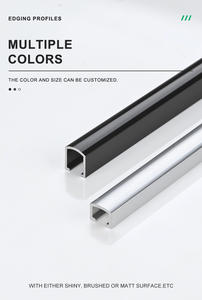 Profilés SMA, panneau mural flexible <span class=keywords><strong>en</strong></span> <span class=keywords><strong>aluminium</strong></span> moderne <span class=keywords><strong>en</strong></span> forme de <span class=keywords><strong>U</strong></span>, garniture de carrelage avec installation facile et options personnalisées - Product Image 5