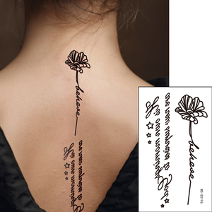 สติกเกอร์รอย<span class=keywords><strong>สัก</strong></span>รูปผีเสื้อดอกไม้สีดำ30ชิ้น/เซ็ตสติกเกอร์รอย<span class=keywords><strong>สัก</strong></span>ปลอมแบบชั่วคราวกันน้ำ - Product Image 2