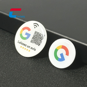 Etiqueta NFC Personalizada de Epoxi, Etiqueta NFC con Forma de Moneda para Reseñas de <span class=keywords><strong>Google</strong></span>, Compartir en Redes Sociales, Tarjeta de Visita, Herramienta de Marketing sin Contacto - Product Image 1