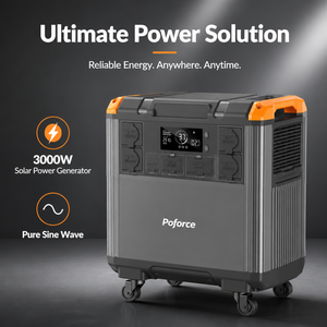 Générateur solaire portable 3000W avec panneau solaire 800W, charge rapide, alimentation de secours hors réseau pour la maison, le camping-car, les situations d'urgence en extérieur - Product Image 1