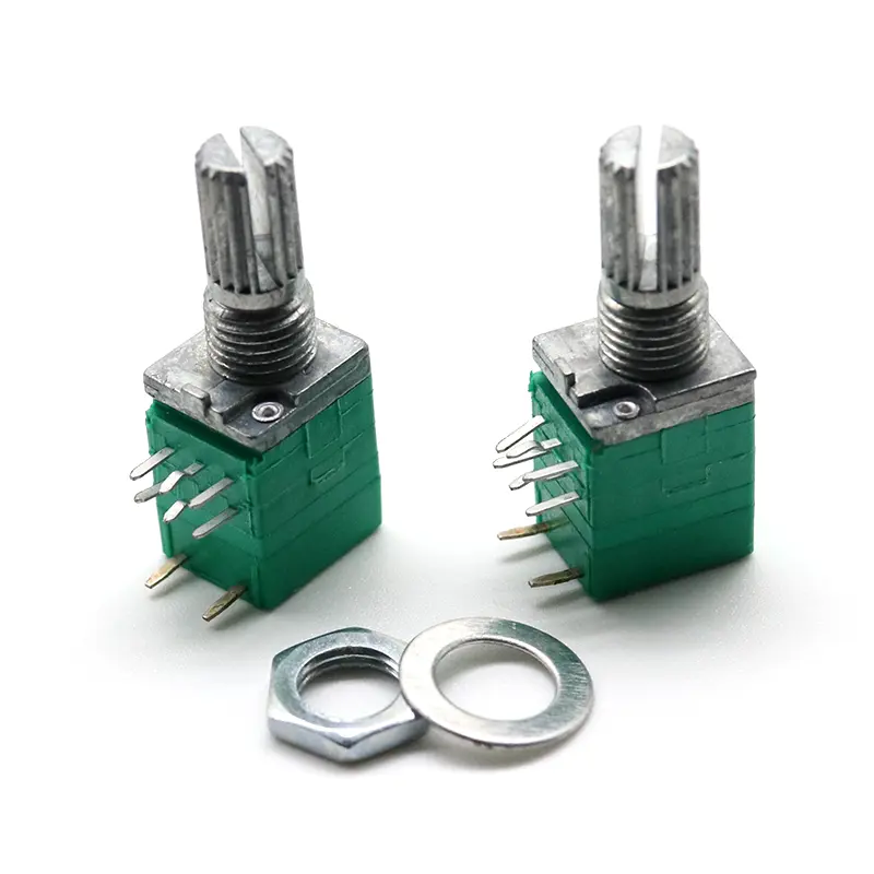 8-Pin RV097NS Ganda Potensiometer B10K B50K B100K dengan Switch Audio/Power Debit Potensiometer