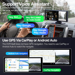 Écran portable JMC 10,26 pouces, Apple CarPlay, écran tactile IPS 2,5D, Android Auto, autoradio électronique, prise en charge de la caméra embarquée 4K DVR - Product Image 4