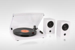 Tourne-disque pour <span class=keywords><strong>vinyle</strong></span> avec haut-parleurs, tourne-disque <span class=keywords><strong>Bluetooth</strong></span> pour disques vinyles avec haut-parleurs stéréo HiFi 36W, cartouche magnétique - Product Image 4