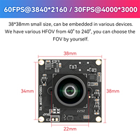 Module de caméra USB3.2 ZWAK IMX577 12MP, capteur CMOS 1/2.3 pouces, compression MJPG/YUY2, haute vitesse 4K 60FPS, UVC Plug & Play pour applications industrielles