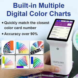 LS372 4mm diyafram dokunmatik ekran kolorimetre APP kontrol CIE LAB renk farkı ölçer baskı kağıt ambalaj için - Product Image 4