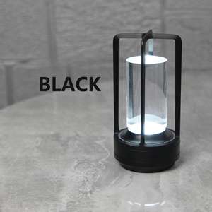 Modern 5V DC güç kaynağı kristal masa lambası alüminyum şarj edilebilir akülü masa fener 3-Color oteller için kademesiz karartma - Product Image 4