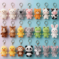 Boneka Katak Hijau Kawaii, Mainan Katak Plush Lembut dengan Ransel Katak Mini, Bantal Dekorasi Lucu, Hadiah untuk Anak-Anak
