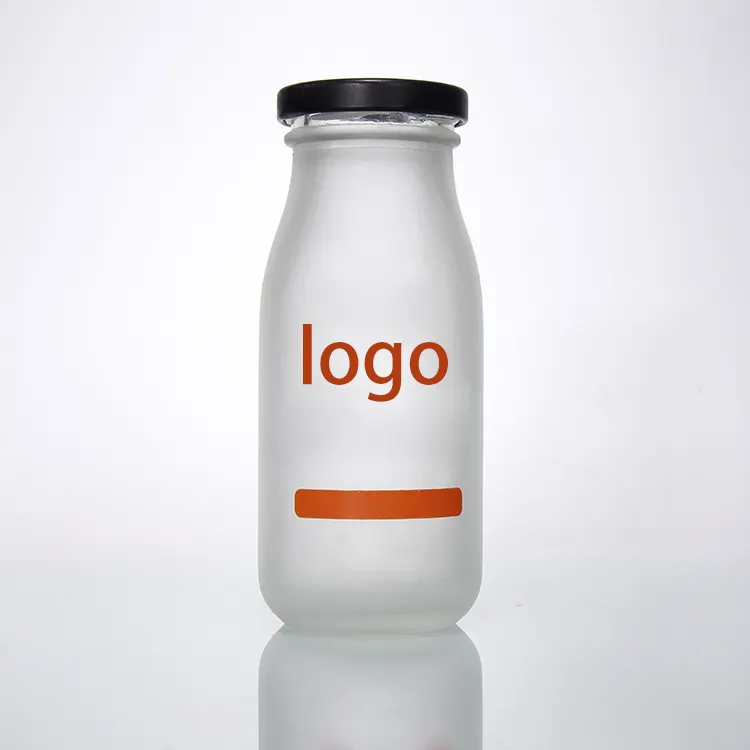 Wholesale 250Ml 300Ml 500Ml 750Ml 1L Clear Milk Juice Glass Bottle With Screw Cap