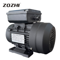 Moteur asynchrone monophasé à condensateur 1,1 kW 1,5 CV 220 V 3000 tr/min avec boîtier en aluminium étanche