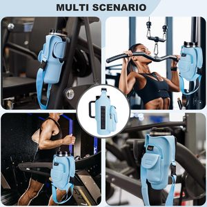 Bolsas de Gimnasio Magnéticas para Hombre y Mujer, Bolsa Magnética para Botella de Agua, Bolsa Bandolera para Botella Stanley con Porta Tarjetas - Product Image 5