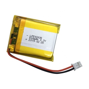 Batteria <span class=keywords><strong>Li</strong></span>-<span class=keywords><strong>Po</strong></span> SUN EASE CE ROHS 5mm 3.7V 500mAh per Smartwatch, Modello 503035 - Product Image 1