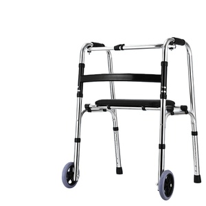 <span class=keywords><strong>Andador</strong></span> portátil plegable <span class=keywords><strong>de</strong></span> <span class=keywords><strong>4</strong></span> <span class=keywords><strong>ruedas</strong></span> con asiento para adultos - Product Image 1
