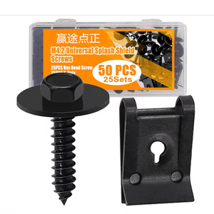 Winning Path Point M4 2 Tornillos universales para protección contra salpicaduras, 50 unidades, para reparación de carrocería de automóvil - Product Image 1