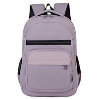Sac à dos unisexe grande capacité pour ordinateur portable, idéal pour les étudiants (école, université), style tendance, en tissu polyester imperméable