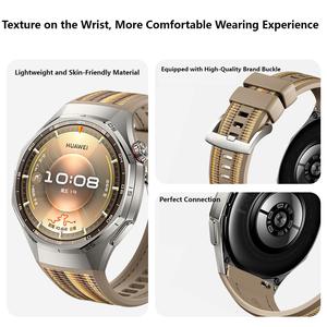 Bracelet en silicone et nylon tressé BEEFLYPOWER pour <span class=keywords><strong>Huawei</strong></span> <span class=keywords><strong>Watch</strong></span> GT6 <span class=keywords><strong>Pro</strong></span>/GT6 <span class=keywords><strong>Pro</strong></span> 46mm, accessoires de bracelet sportif - Product Image 4