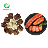 Pemasok Protein berbasis tanaman non-gmo Simulates daging 60% kandungan rendah lemak bertekstur Protein sayuran sebagai daging Vegetarian