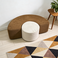 Sofá Reclinable Plegable en Forma de Arco de Alta Densidad para Interiores, Múltiples Combinaciones