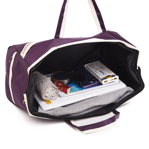 Wholesale Fashion Unisex Waterproof Shoe Space Duffel Travel <b>Bag</b> Zipper Closure Portable <b>Large</b> Capacity Two Straps Light Weight - Product Image 4