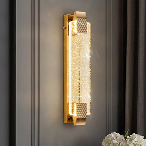 Aplique de pared LED de lujo francés moderno, lámpara de pared para sala de estar de Hotel de cristal de Metal - Product Image 5