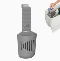 Support de tablette de nettoyage de réservoir transfrontalier très vendu, support en silicone pour tablette de toilette, support étanche et durable avec crochet métallique