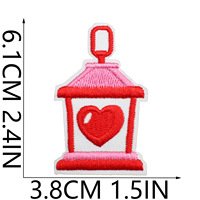 Fer sur broderie rose Saint Valentin rouge amour coeur café ours tasse mariage Patch pour les filles