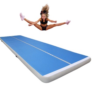 Tapis de gymnastique gonflable avec logo personnalisé pour piste d'air de gymnastique pour enfants tapis de culbutage de 8 pouces d'épaisseur <span class=keywords><strong>airtrack</strong></span> - Product Image 2