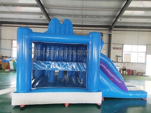 Casa hinchable inflable personalizada de grado comercial de nuevo estilo <span class=keywords><strong>Castillo</strong></span> hinchable congelado con tobogán para que los niños jueguen en invierno - Product Image 4