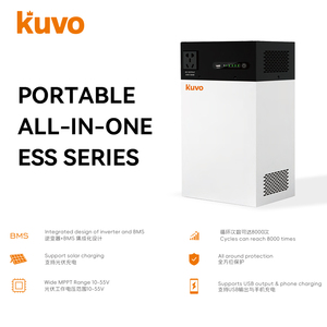 ระบบจัดเก็บพลังงานสำรองสำหรับบ้าน KUVO 300W 1000WH แบบพกพา ออลอินวัน ใช้งานได้ยาวนาน คลื่นไซน์บริสุทธิ์ - Product Image 2