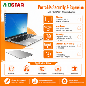 Portátil Empresarial Zhaoxin KX-7000 de 14 Pulgadas, Nuevo, Suministro de Fábrica, I7, DDR5, WiFi 6, Huella Dactilar, Tipo-C, Procesador I7 de Alto Rendimiento - Product Image 4