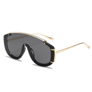 Moda señoras Metal Uv400 <span class=keywords><strong>buenas</strong></span> <span class=keywords><strong>gafas</strong></span> <span class=keywords><strong>de</strong></span> <span class=keywords><strong>sol</strong></span> futuristas <span class=keywords><strong>de</strong></span> gran tamaño una pieza promoción barata 2025 recién llegados para <span class=keywords><strong>gafas</strong></span> <span class=keywords><strong>de</strong></span> <span class=keywords><strong>sol</strong></span> - Product Image 5
