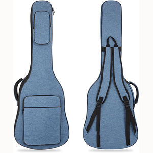 Étui pour guitare acoustique, instruments de musique, échantillon gratuit, double sangle réglable, sac de transport souple, sac de guitare noir - Product Image 1