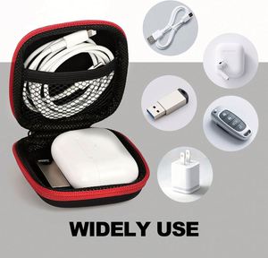 Personalized Cool Gadget Data Cable <b>Storage</b> <b>Box</b> Shockproof Earphone Cases Promotional Custom Eva case Zipper Bag with logo - Product Image 5