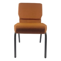 Chaises empilables et emboîtables sur mesure pour théâtres, églises et salles de conférence d'hôtels – Design moderne avec pieds en acier et revêtement en tissu