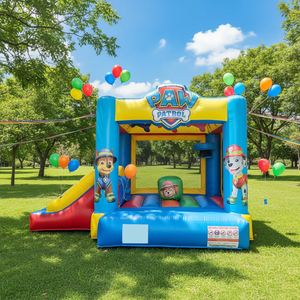 Meilleure vente : Château gonflable pour fête, château gonflable Pat'Patrouille, maison gonflable, toboggan gonflable à thème Paw Patrol, combo extérieur commercial - Product Image 1