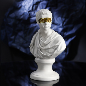 Ornements décoratifs en résine créative <span class=keywords><strong>nordique</strong></span> <span class=keywords><strong>mythologie</strong></span> <span class=keywords><strong>grecque</strong></span> bandeau David Sculpture en plâtre maison galvanoplastie décorative - Product Image 4