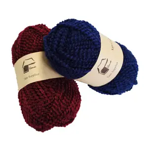 Fluffy soft 50g 1.7NM/1 100% acrylic TT fancy knitting blanket carpet ball yarn