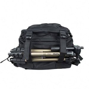 Mochila táctica de nailon con logotipo personalizado OEM con USB y panel solar Muestra gratuita Patrón impermeable y geométrico para acampar - Product Image 3