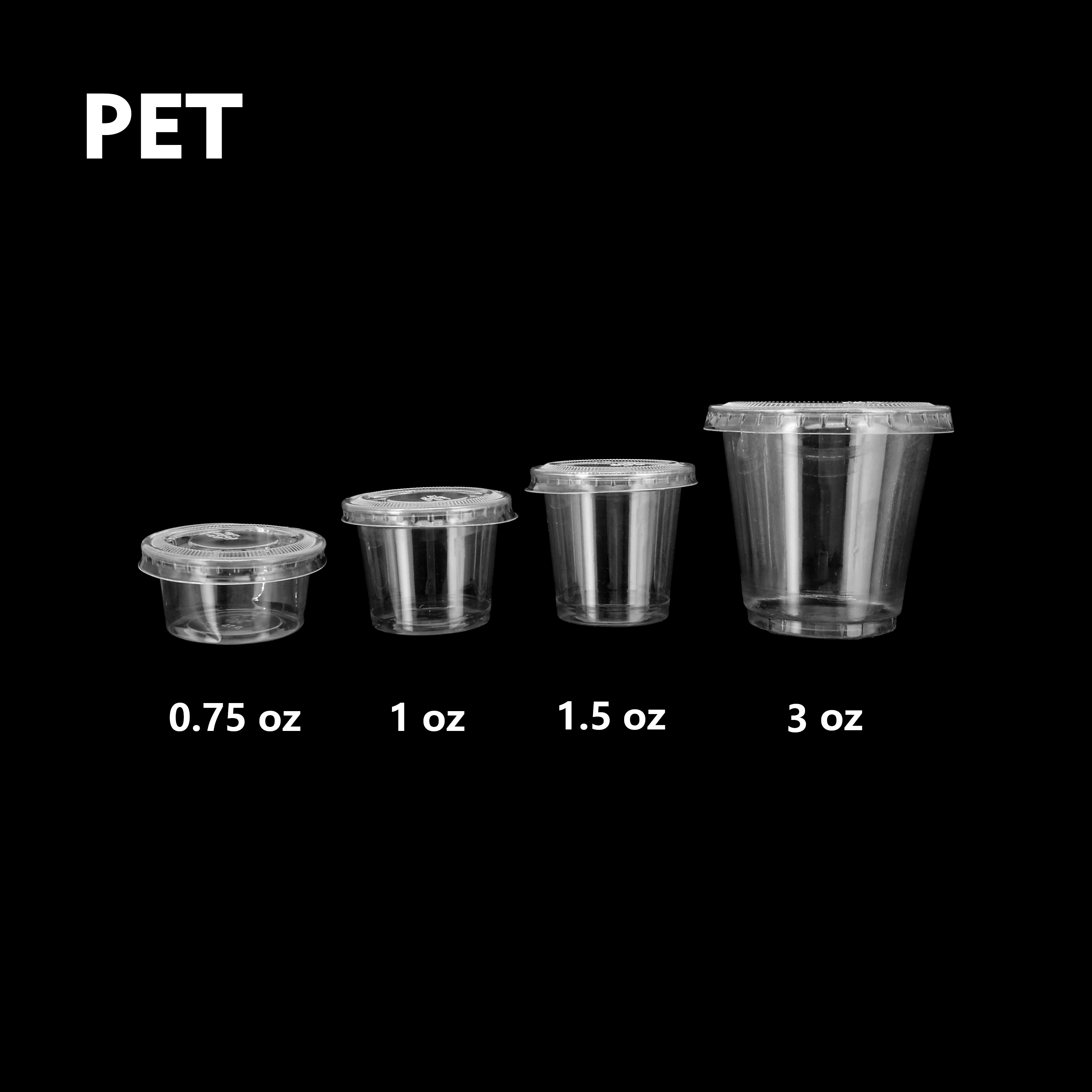 3oz 90ml Disposable Cups - Perfect for Salad Sauce Containers
